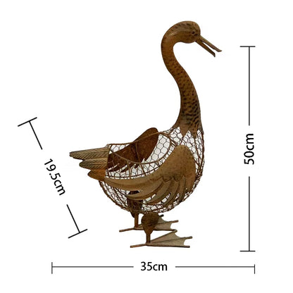 Decorative Duck Egg Basket / Storage 51cm