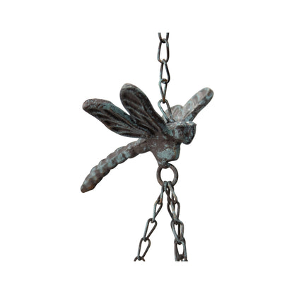 Hanging Birdfeeder w Dragonfly & Petal Bell 86cm