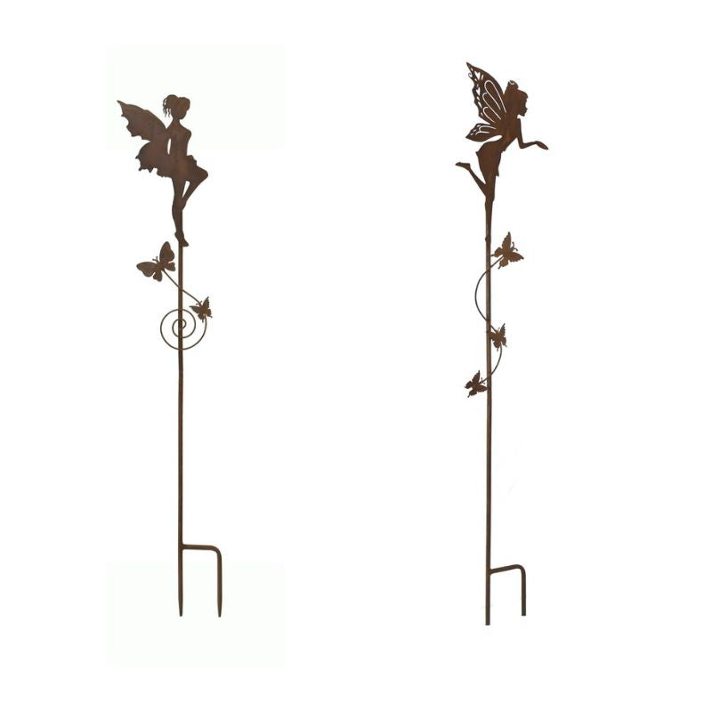 Set 2 Asst Fairy Garden Stakes 100cm
