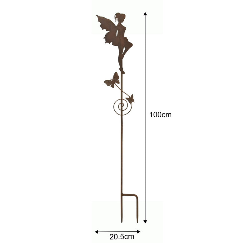 Set 2 Asst Fairy Garden Stakes 100cm