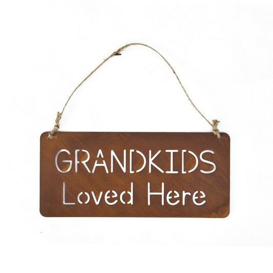 Grandkids Loved Here Wall Hanging 32cm