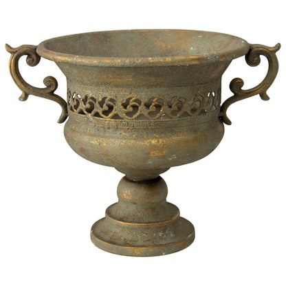 Aged French-Style Urn w/ Handles 32x24cm