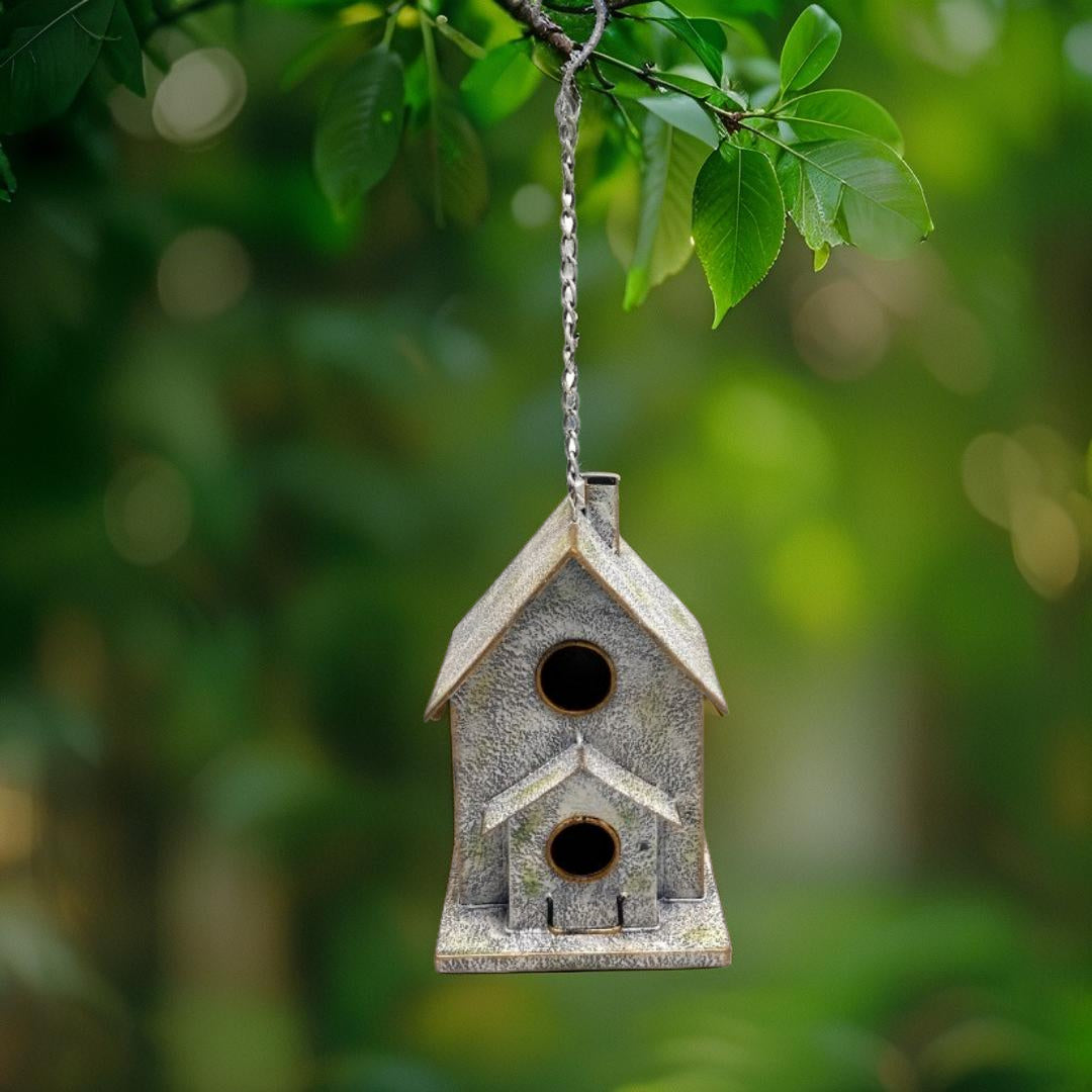 Hanging Two-Storey Birdhouse 52cm