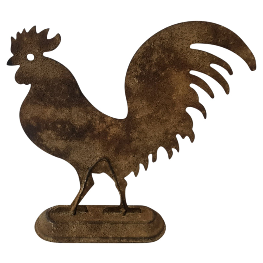 Rooster Statue on Base 30x32cm