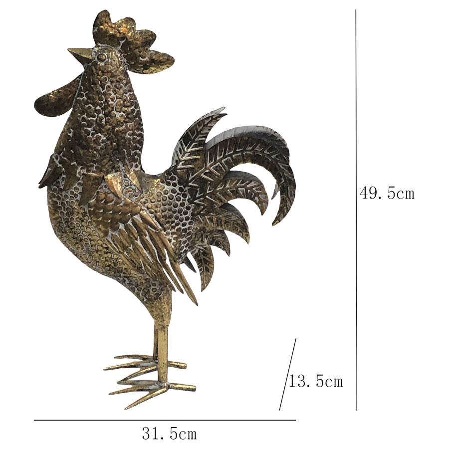 Lustre Gold Proud Chook 32x49cm