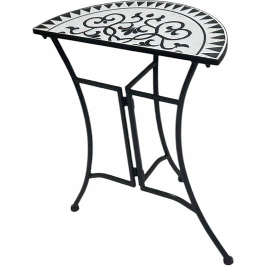 Persian Outdoor Half Round Table 69cm