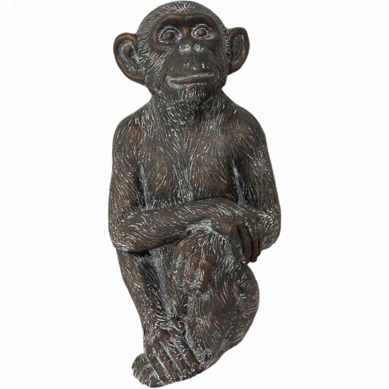 Happy Sitting Monkey Statue 28x54cm