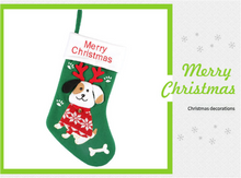 Load image into Gallery viewer, 2pcs cute dog christmas stockings cartoon christmas socks gift bag christmas decoration socks christmas tree pendant
