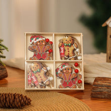 Load image into Gallery viewer, 3 boxe style a set New Christmas Decorations, Small Wooden Pendants, Christmas Tree Decorations, 12 Wooden Box Packaging Pendants
