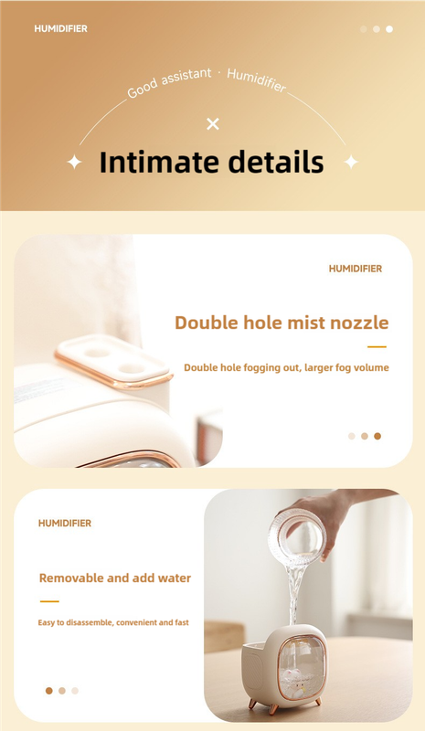 Green USB Desktop Dual Mist Cute Humidifier with Essential Oil Diffuser, 500ml Large Capacity, Quiet Aromatherapy Machine for Bedroom and Office(without essential oil)