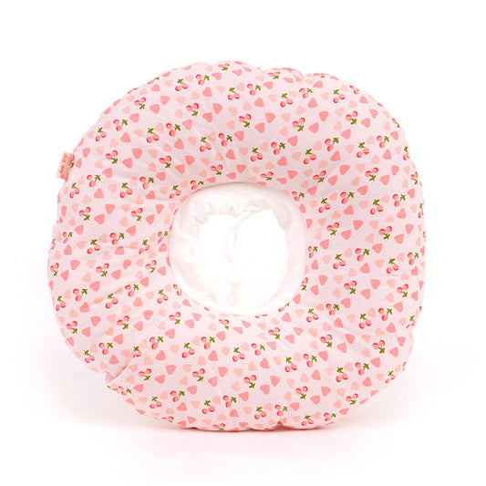 2 pcs Strawberry Soft Pet Recovery Collar - Comfortable Anti-Lick Cone for Cats & Dogs Size M
