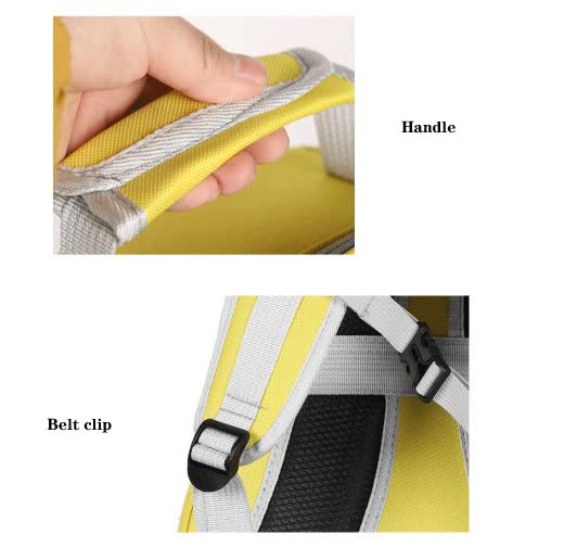 Purple Stylish Transparent PVC Pet Carrier Backpack - Large Capacity, Multi-Use for Birds & Cats(Including Wooden Stick)