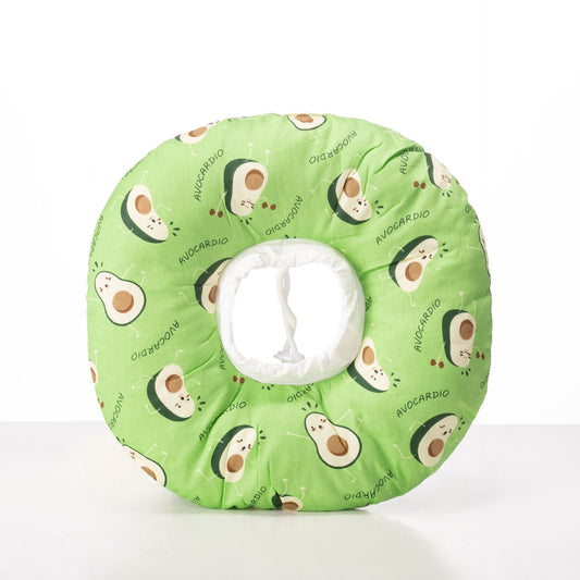 2 pcs Avocado Pet Recovery Collar - Comfortable Anti-Lick Cone for Cats & Dogs Size XS