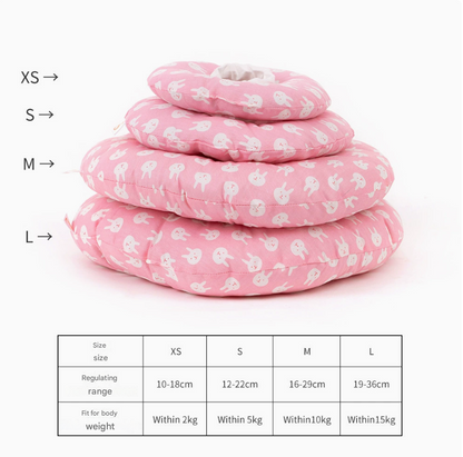 2 pcs Cat Pet Recovery Collar - Comfortable Anti-Lick Cone for Cats & Dogs Size XS