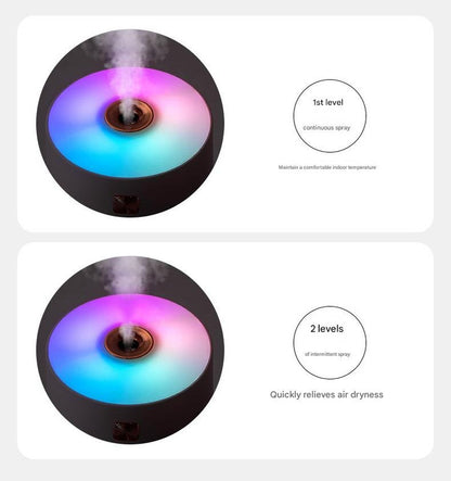 Gray 300ml USB Air Humidifier - Quiet Mini Humidifier for Bedroom, Office, Car