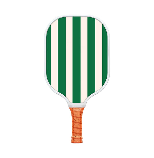 Style 4 White And Green T700 Carbon Fiber & Fiberglass Pickleball Paddle - Lightweight 220g with Anti-Slip TPU Grip for Training & Competition