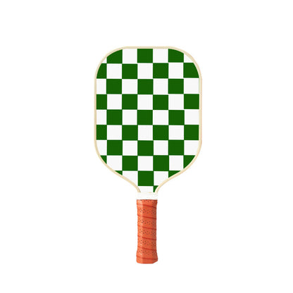 Style 5 White And Green T700 Carbon Fiber & Fiberglass Pickleball Paddle - Lightweight 220g with Anti-Slip TPU Grip for Training & Competition