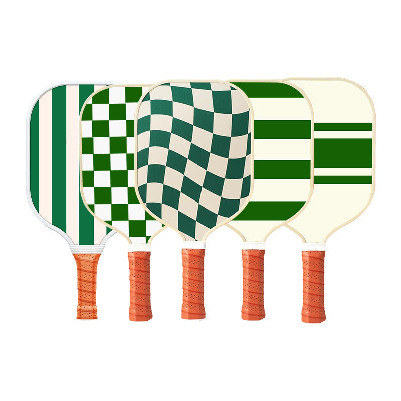Set 4 White And Green T700 Carbon Fiber Pickleball Paddle Set - 2 Paddles, 4 Balls, and Portable Carry Bag for Adults and Students