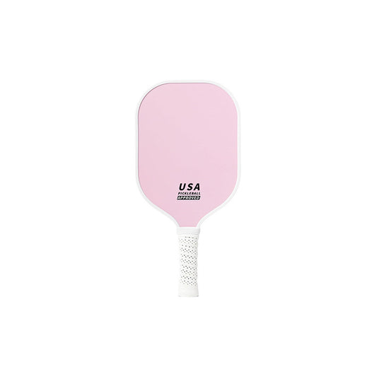 Pink Fiberglass Pickleball Paddle - Lightweight 215g with Anti-Slip TPU Grip for Outdoor Sports