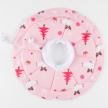 2 Pcs Size M Pink Comfortable Pet Recovery Collar | Waterproof Anti-Lick Collar for Cats & Dogs