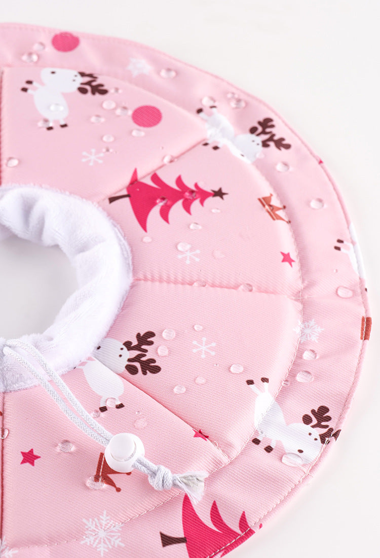 2 Pcs Size L Pink Comfortable Pet Recovery Collar | Waterproof Anti-Lick Collar for Cats & Dogs