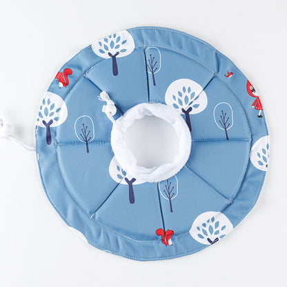 2 Pcs Size M Blue Comfortable Pet Recovery Collar | Waterproof Anti-Lick Collar for Cats & Dogs