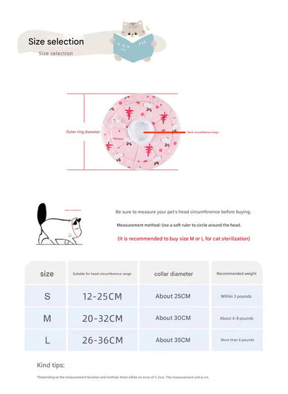 2 Pcs Size S Beige Comfortable Pet Recovery Collar | Waterproof Anti-Lick Collar for Cats & Dogs