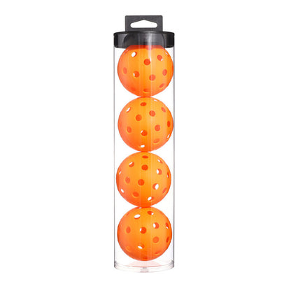 2 Tubes Orange Outdoor Pickleball Balls 4-Pack - Durable 40-Hole Design with Carry Tube(8 balls in total)