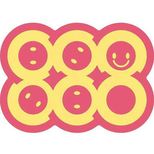 Style 2 Pink And Yellow Absorbent Diatomaceous Earth Pet Feeding Mat - Non-Slip & Quick Dry Placemat (50x80cm)