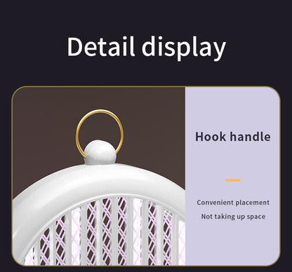 White USB Wall-Mounted Mosquito Trap - UV Light Automatic Insect Zapper for Home and Dorm