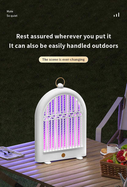 Black USB Wall-Mounted Mosquito Trap - UV Light Automatic Insect Zapper for Home and Dorm