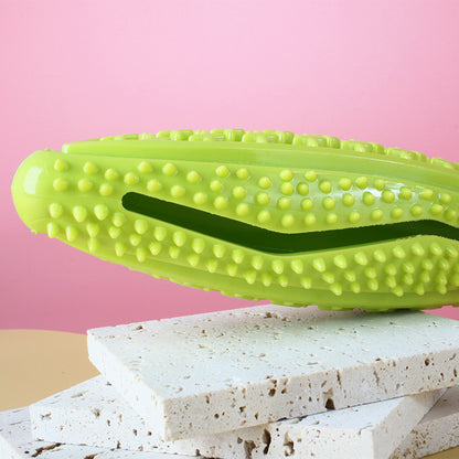 White Star Long Olive Durable Cotton Rope Dog Toy Set (2-Pack) - Chew, Tug & Treat Dispensing Ball for Dental Health