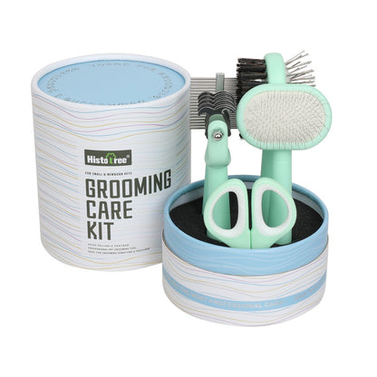Green And Blue Complete 5-in-1 Pet Grooming Care Kit - Professional Deshedding Brushes, Combs & Nail Clippers Set for Dogs & Cats