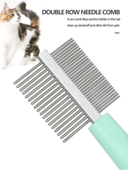 Green And Blue Complete 5-in-1 Pet Grooming Care Kit - Professional Deshedding Brushes, Combs & Nail Clippers Set for Dogs & Cats