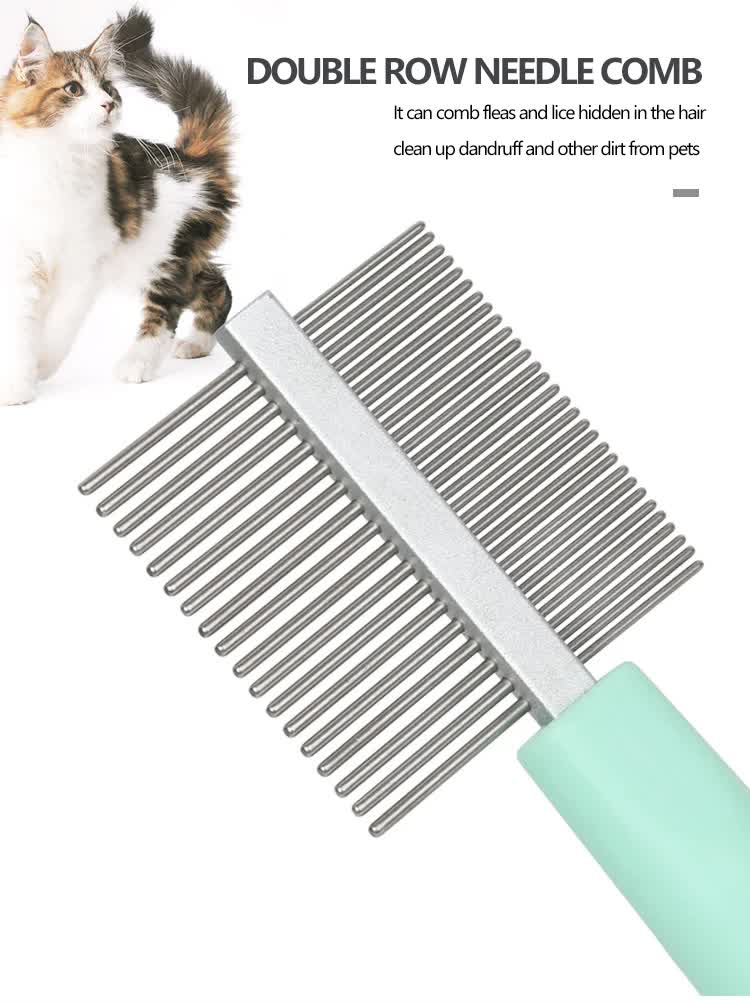 Pink And Blue Complete 5-in-1 Pet Grooming Care Kit - Professional Deshedding Brushes, Combs & Nail Clippers Set for Dogs & Cats