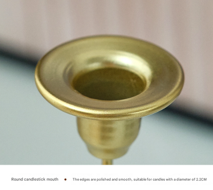 Black Elegant Star Metal Candlestick Holder - Decorative Taper Candle Stand for Home, Tabletop & Special Occasions