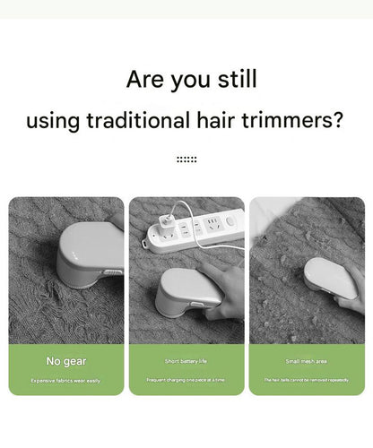 Upgraded Electric Lint Remover with LED Display - 6-Blade, Type-C Fast Charge, 2-in-1 with Sticky Roller(green)