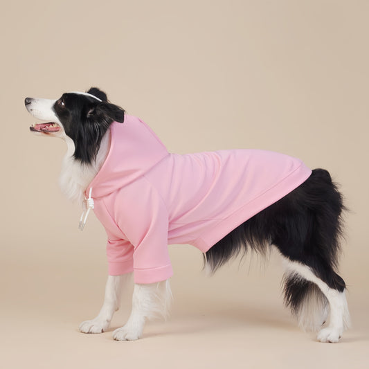 Pink Classic Dog Sweatshirt with Hood & Drawstrings - For Large Dogs (Size : XL)
