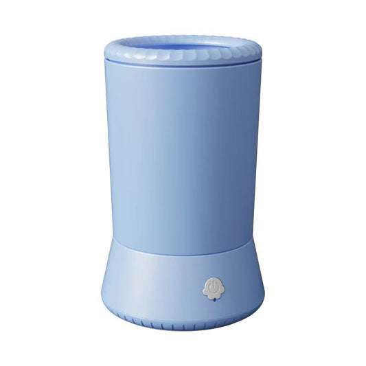 Blue Portable Dog Paw Cleaner - Gentle Silicone Pet Foot Washer Cup for Muddy Paws