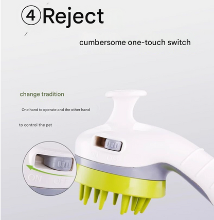 White Ultimate Pet Bathing Showerhead - Dog-Friendly Pressure-Boost Spray with Foamer