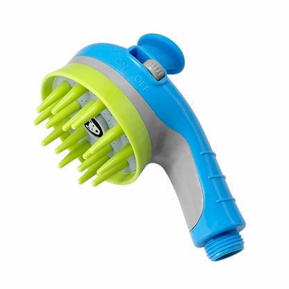 Blue Ultimate Pet Bathing Showerhead - Dog-Friendly Pressure-Boost Spray with Foamer