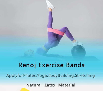 Multicolor 10 Pieces of 2 Sets Premium Resistance Loop Bands - Fitness Exercise Bands for Legs, Glutes, and Strength Training with Carry Bag