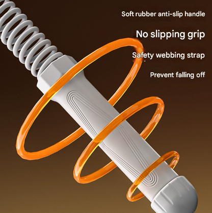 Black Heavy Cordless Battle Rope - Portable Weighted Fitness Rope for Home Gym Strength & Cardio Training