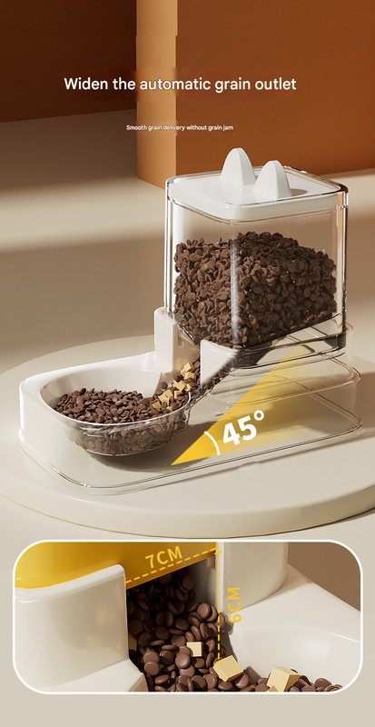 Pink Automatic Pet Feeder and Water Dispenser Set - Large Capacity Gravity Food & Water Combo for Cats & Dogs