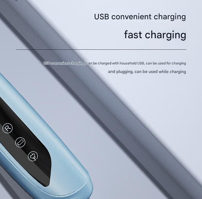 Blue Precision Pet Paw Trimmer - Waterproof & Rechargeable Grooming Clipper for Dog & Cat Paws, Eyes, and Ears