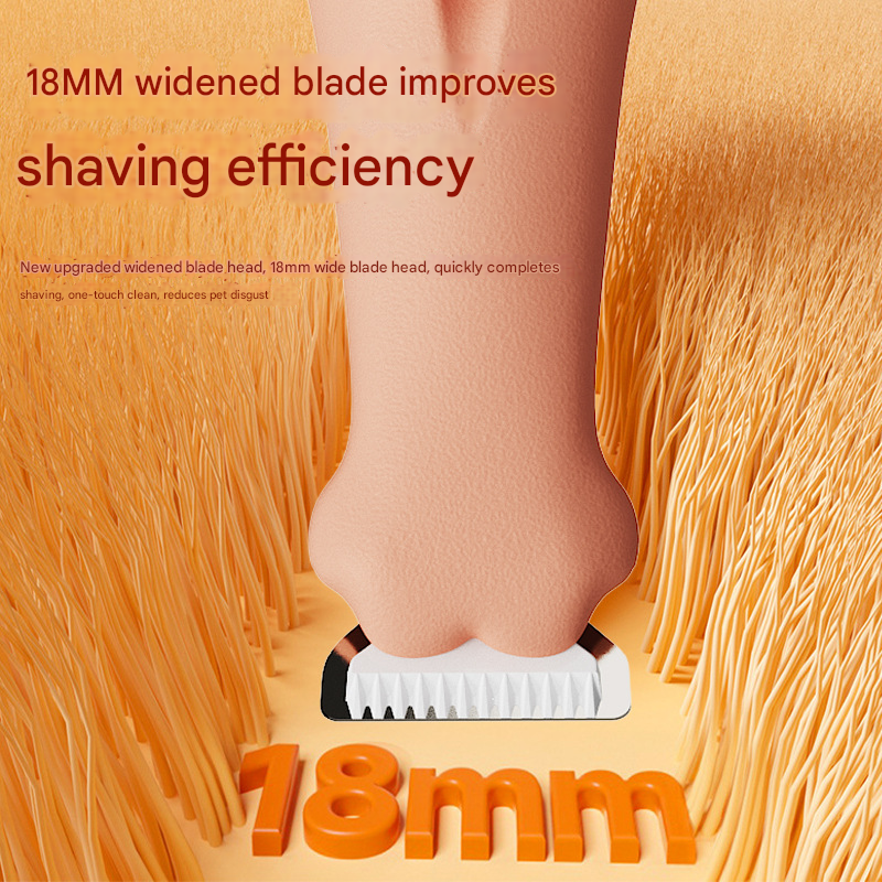 Yellow Precision Pet Paw Trimmer - Waterproof & Rechargeable Grooming Clipper for Dog & Cat Paws, Eyes, and Ears