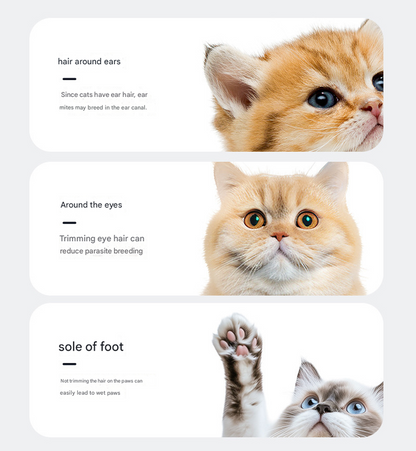 Green Precision Pet Paw Trimmer - Waterproof & Rechargeable Grooming Clipper for Dog & Cat Paws, Eyes, and Ears