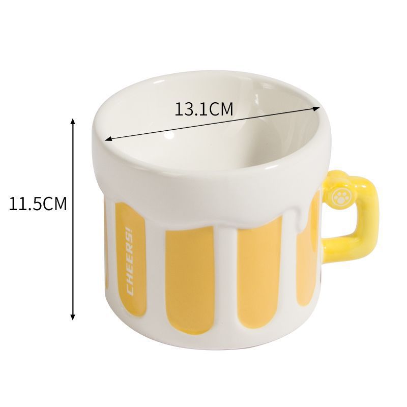 Premium Elevated Pet Bowl with Ergonomic 15°  Tilt & Large Capacity(Beer Bowl)