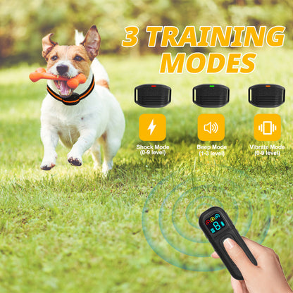 Ultra-Small & Lightweight Dog Training Collar with Remote - 3 Modes, Adjustable Levels, Fits All Sizes(black)