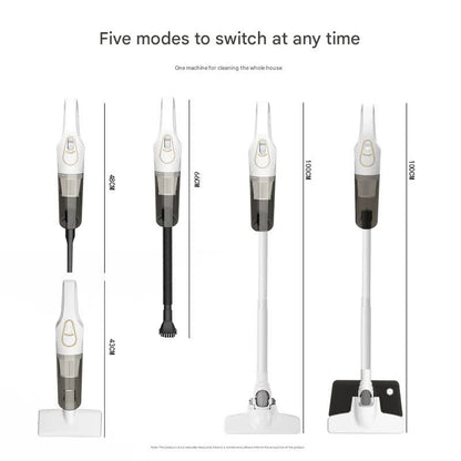 Cordless 2-in-1 Handheld & Stick Vacuum Cleaner with Detachable Water Tank & Dust Mite Remover(white)